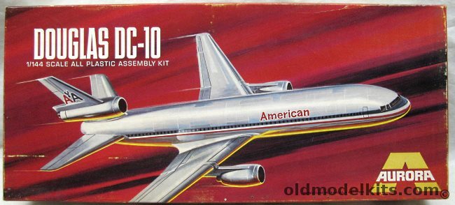 Aurora 1/144 Douglas DC-10 American Airlines, 366-350 plastic model kit